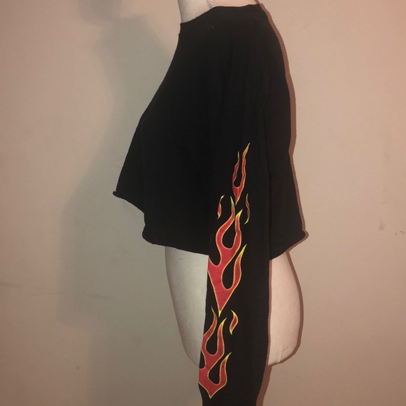 Rue 21 Flamin’ Crop Top - Picture 2 of 2